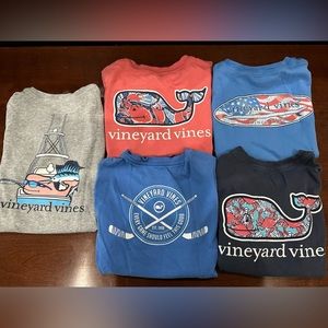 5 Vineyard Vines short sleeve tees in 4T; great condition, no stains!